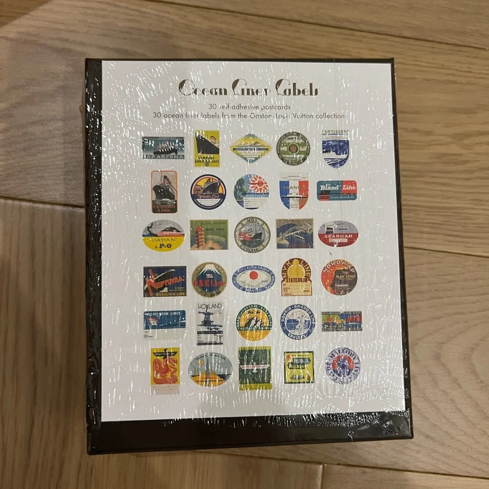 Louis Vuitton Ocean Liners Labels Postcard Box NWT Art of Travel Stickers - Picture 6 of 7